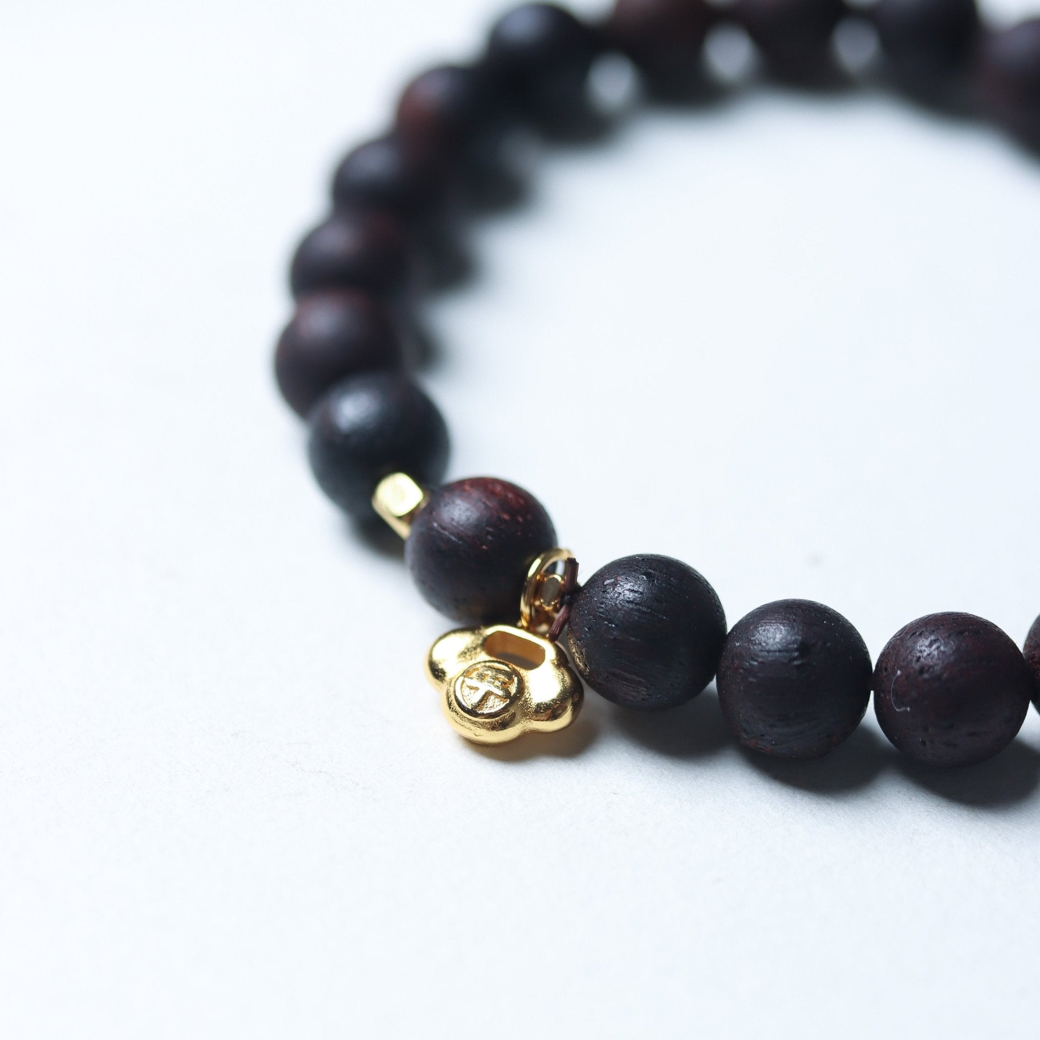 Agarwood Bead Peace and Safety Bracelet - Bracelet - Feather Peace