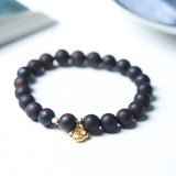 Agarwood Bead Peace and Safety Bracelet - Bracelet - Feather Peace