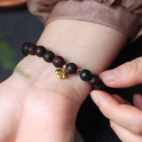 Agarwood Bead Peace and Safety Bracelet - Bracelet - Feather Peace