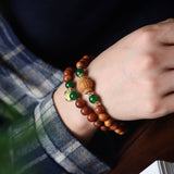 Aged Cliffside Cypress Mala - Mala Bead - Feather Peace