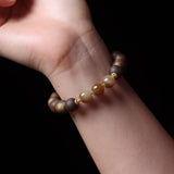 Aquilaria Crassna with Amber Beaded Bracelet - Bracelet - Feather Peace