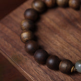 Aquilaria Crassna with Amber Beaded Bracelet - Bracelet - Feather Peace