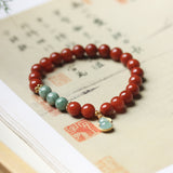 Blessing and Abundance Red Agate Bracelet - Bracelet - Feather Peace