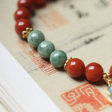 Blessing and Abundance Red Agate Bracelet - Bracelet - Feather Peace