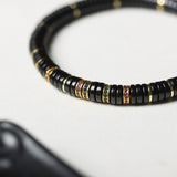 Coconut Button Flat Beaded Bracelet - Bracelet - Feather Peace