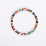 Colorful Agate Flat Bead Bracelet - Bracelet - Feather Peace
