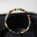Colorful Agate Flat Bead Bracelet - Bracelet - Feather Peace
