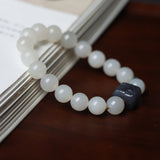 Dainty Lotus Starch Jade Bracelet - Bracelet - Feather Peace