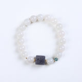 Dainty Lotus Starch Jade Bracelet - Bracelet - Feather Peace