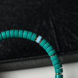 Dainty Turquoise Bead Bracelet with Colorful Pendant - Bracelet - Feather Peace