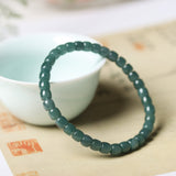 Dark Green Jadeite Bracelet - Bracelet - Feather Peace