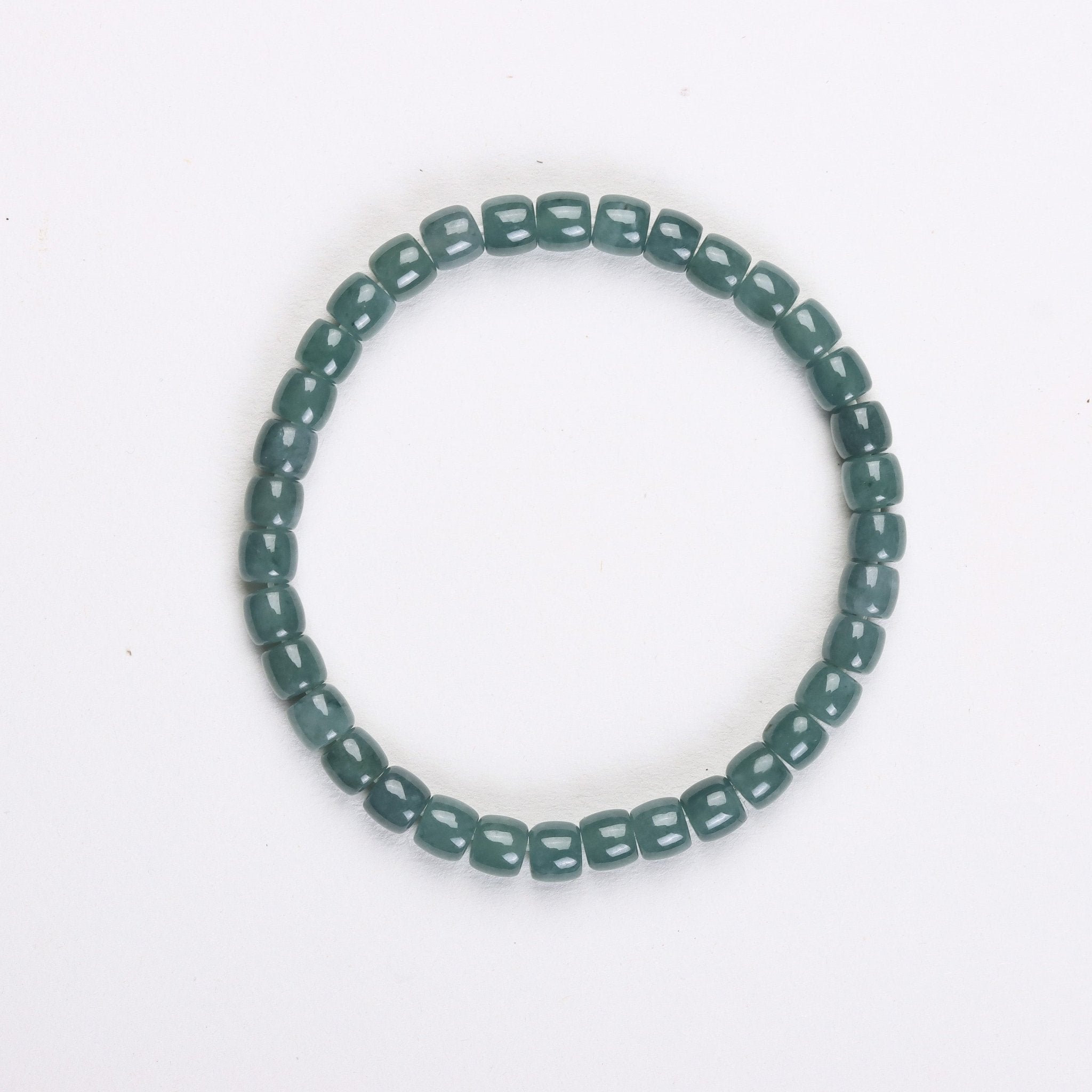 Dark Green Jadeite Bracelet - Bracelet - Feather Peace