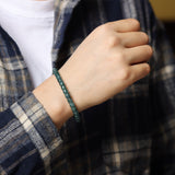 Dark Green Jadeite Bracelet - Bracelet - Feather Peace