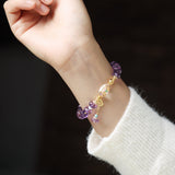 Delicate Amethyst Bracelet - Bracelet - Feather Peace