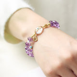 Delicate Amethyst Bracelet - Bracelet - Feather Peace