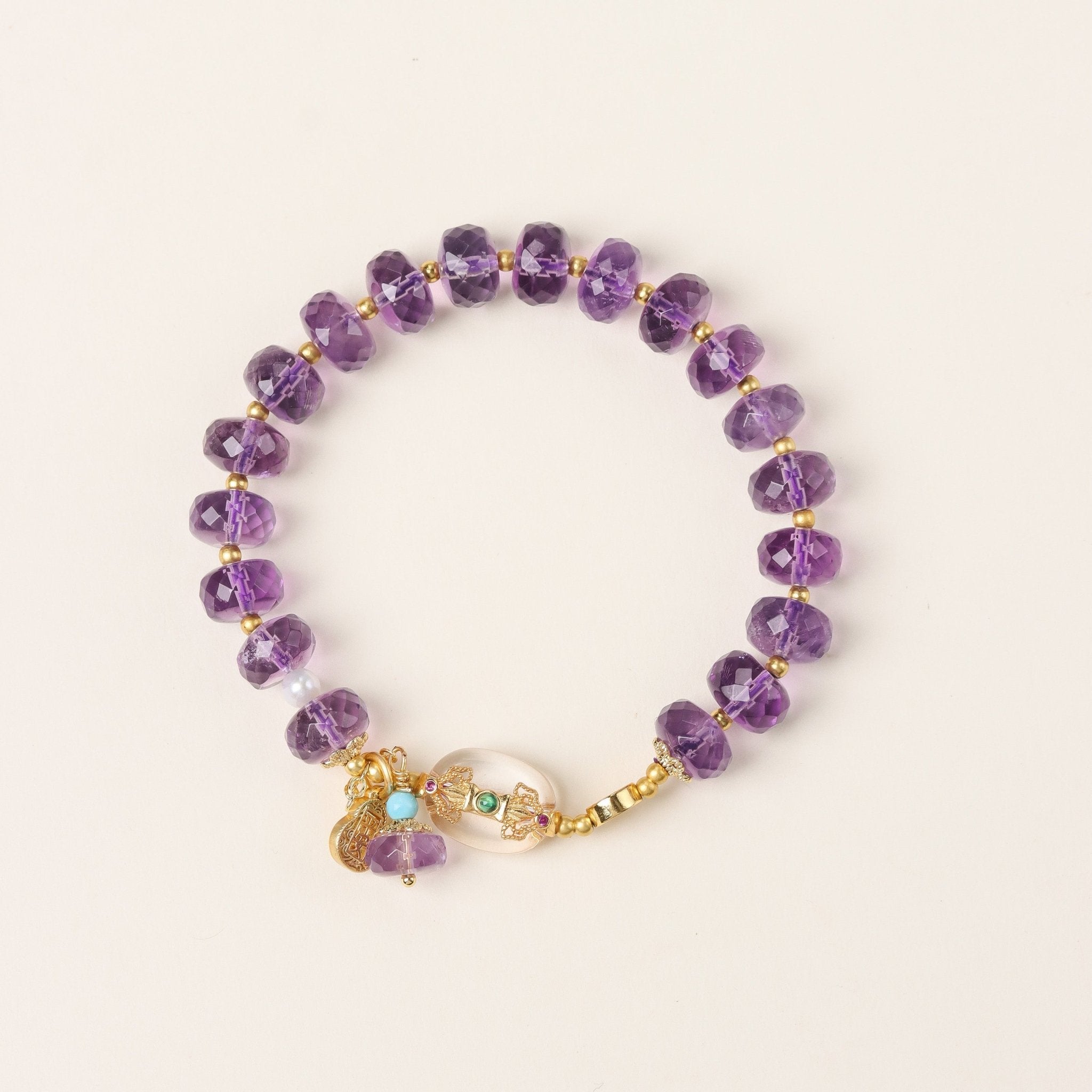 Delicate Amethyst Bracelet - Bracelet - Feather Peace