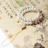 Delicate Shell Pearl Mala Bead - Bracelet - Feather Peace
