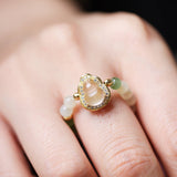 Halo Jade Gourd Beaded Ring - Ring - Feather Peace