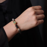 Jade and Sandalwood Harmony Bracelet - Bracelet - Feather Peace