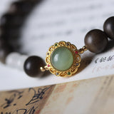 Jade and Sandalwood Harmony Bracelet - Bracelet - Feather Peace