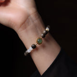 Jade and Sandalwood Harmony Bracelet - Bracelet - Feather Peace