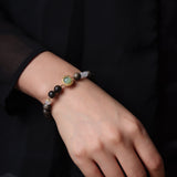 Jade and Sandalwood Harmony Bracelet - Bracelet - Feather Peace