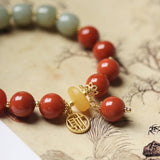 Journey of Return Agate and Jade Bracelet - Bracelet - Feather Peace