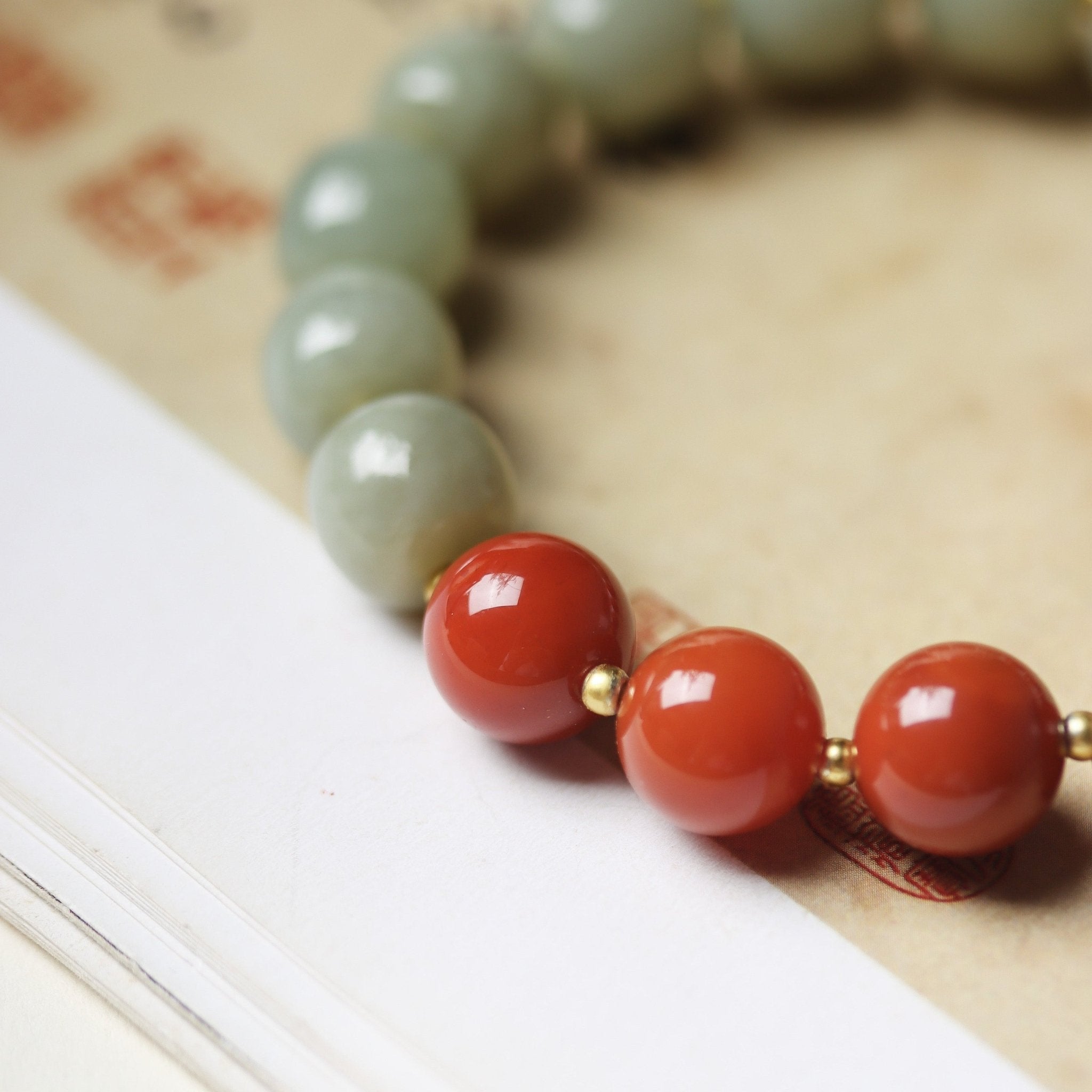 Journey of Return Agate and Jade Bracelet - Bracelet - Feather Peace