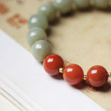 Journey of Return Agate and Jade Bracelet - Bracelet - Feather Peace