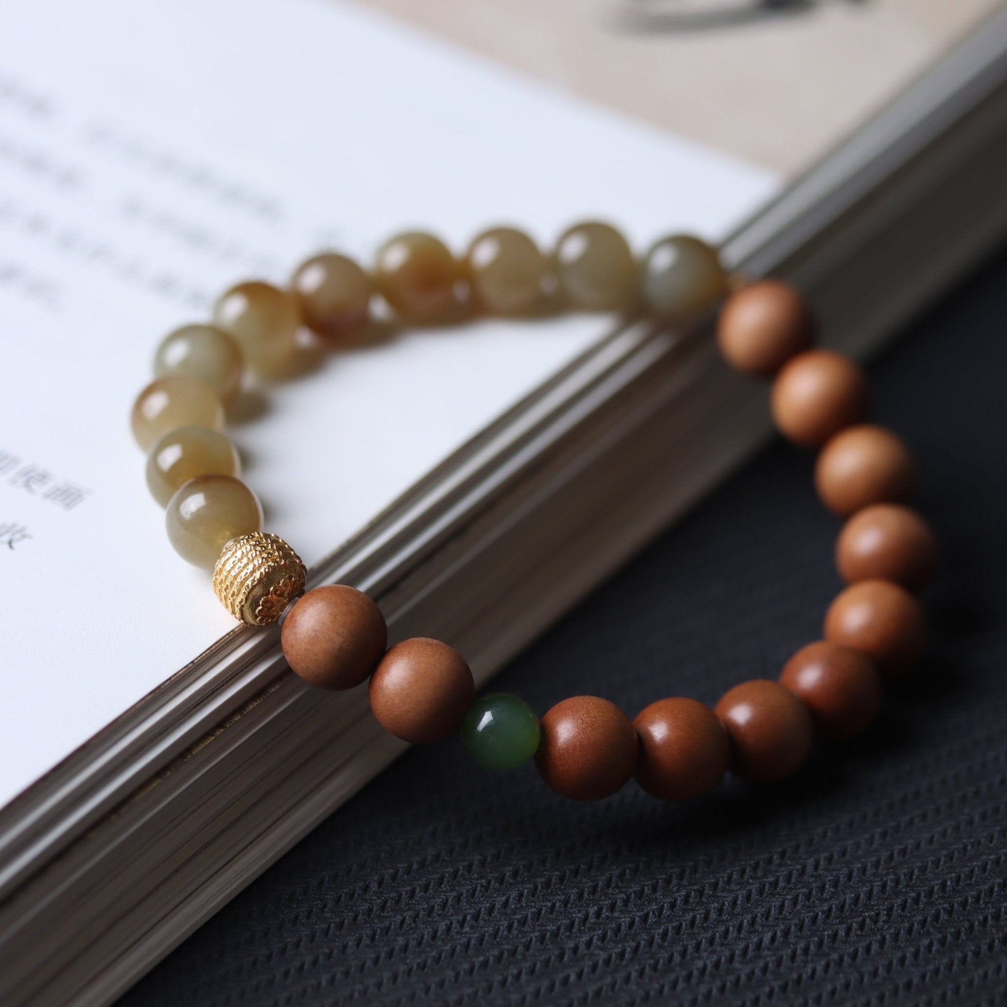 Light Tone Beaded Bracelet - Bracelet - Feather Peace