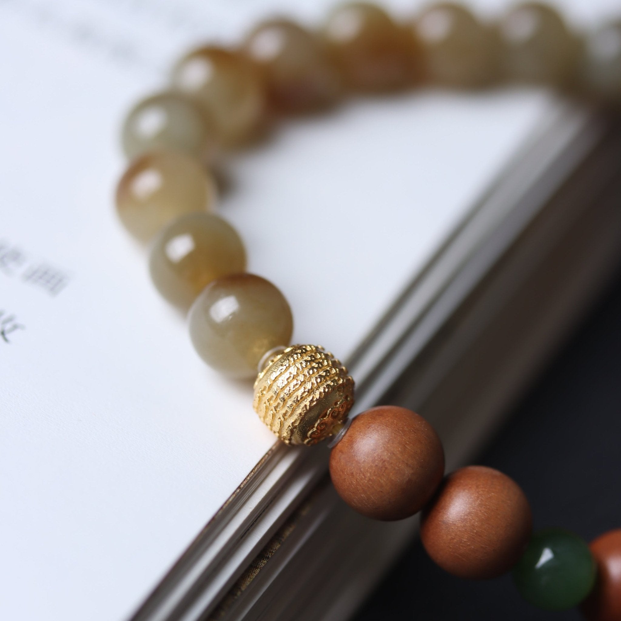 Light Tone Beaded Bracelet - Bracelet - Feather Peace