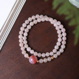 Lotus Root Starch Colored Hetian Jade Mala Bead - Mala Bead - Feather Peace