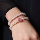 Lotus Root Starch Colored Hetian Jade Mala Bead - Mala Bead - Feather Peace