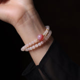 Lotus Root Starch Colored Hetian Jade Mala Bead - Mala Bead - Feather Peace