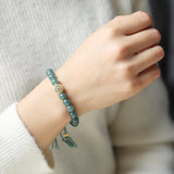 Misty Embrace Jadeit Bracelet - Bracelet - Feather Peace