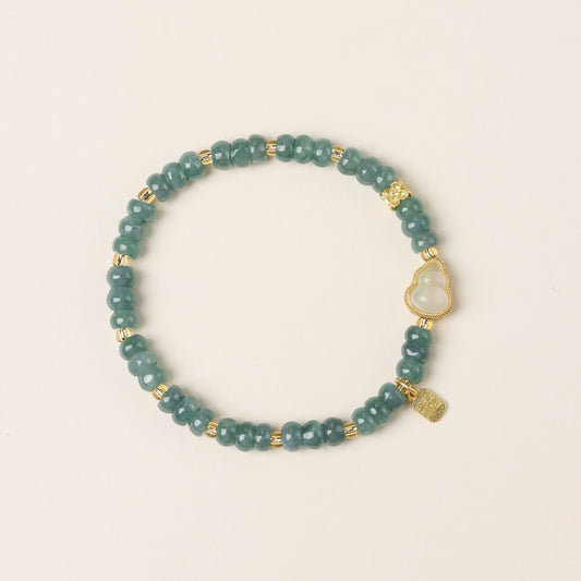 Ocean Spirit Gourd Jade Bracelet - Bracelet - Feather Peace