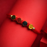 Peace & Joy Charm Red String Bracelet - Bracelet - Feather Peace