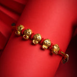 Red String Bracelet with Blessing - Calling Snake Charms - Bracelet - Feather Peace