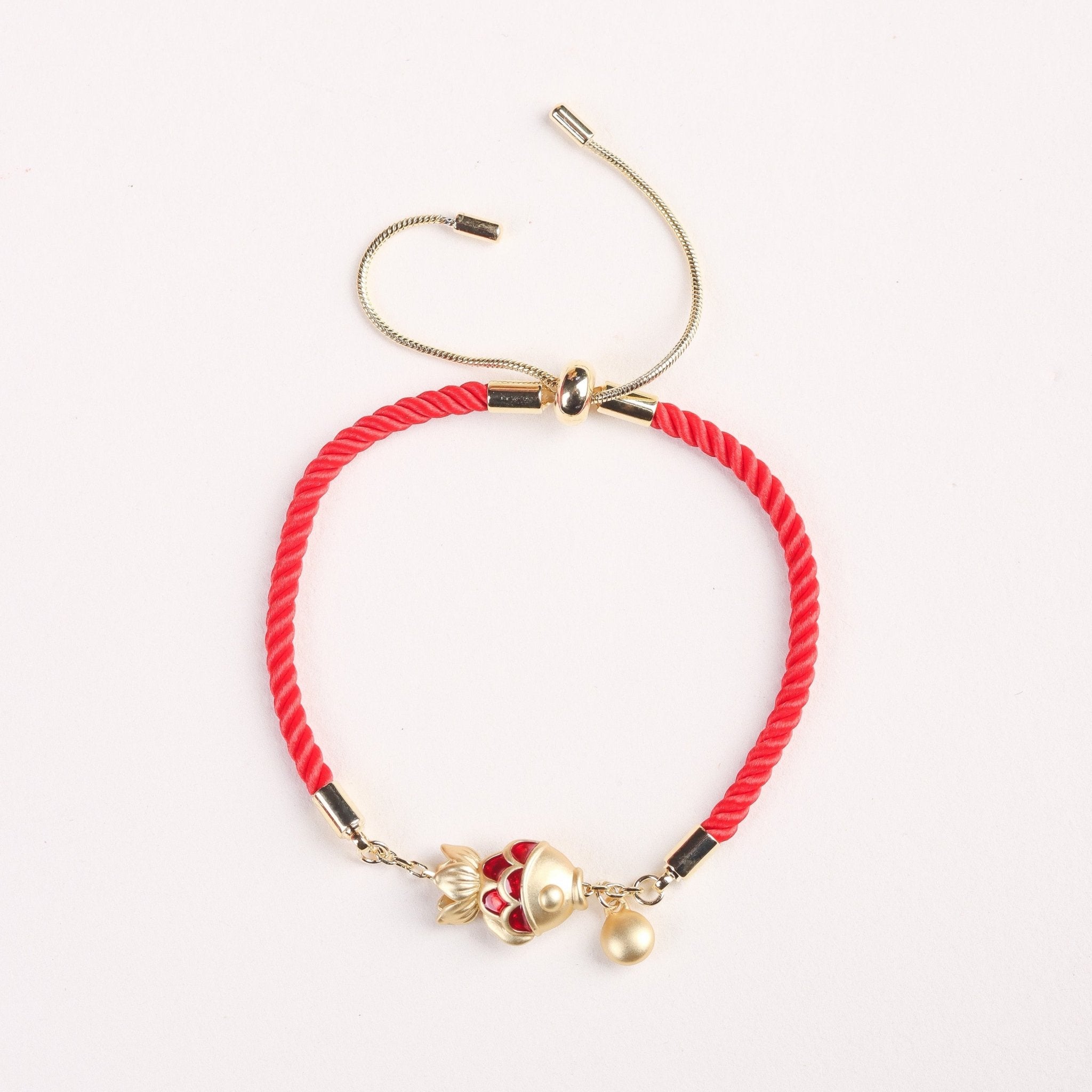 Red String Koi Fish Bracelet - Bracelet - Feather Peace