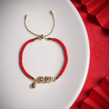 Red String Pixiu Bracelet - Bracelet - Feather Peace