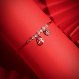 Red String Rose Quartz Bracelet - Bracelet - Feather Peace