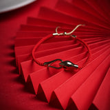 Red String Snake Head Bracelet - Bracelet - Feather Peace