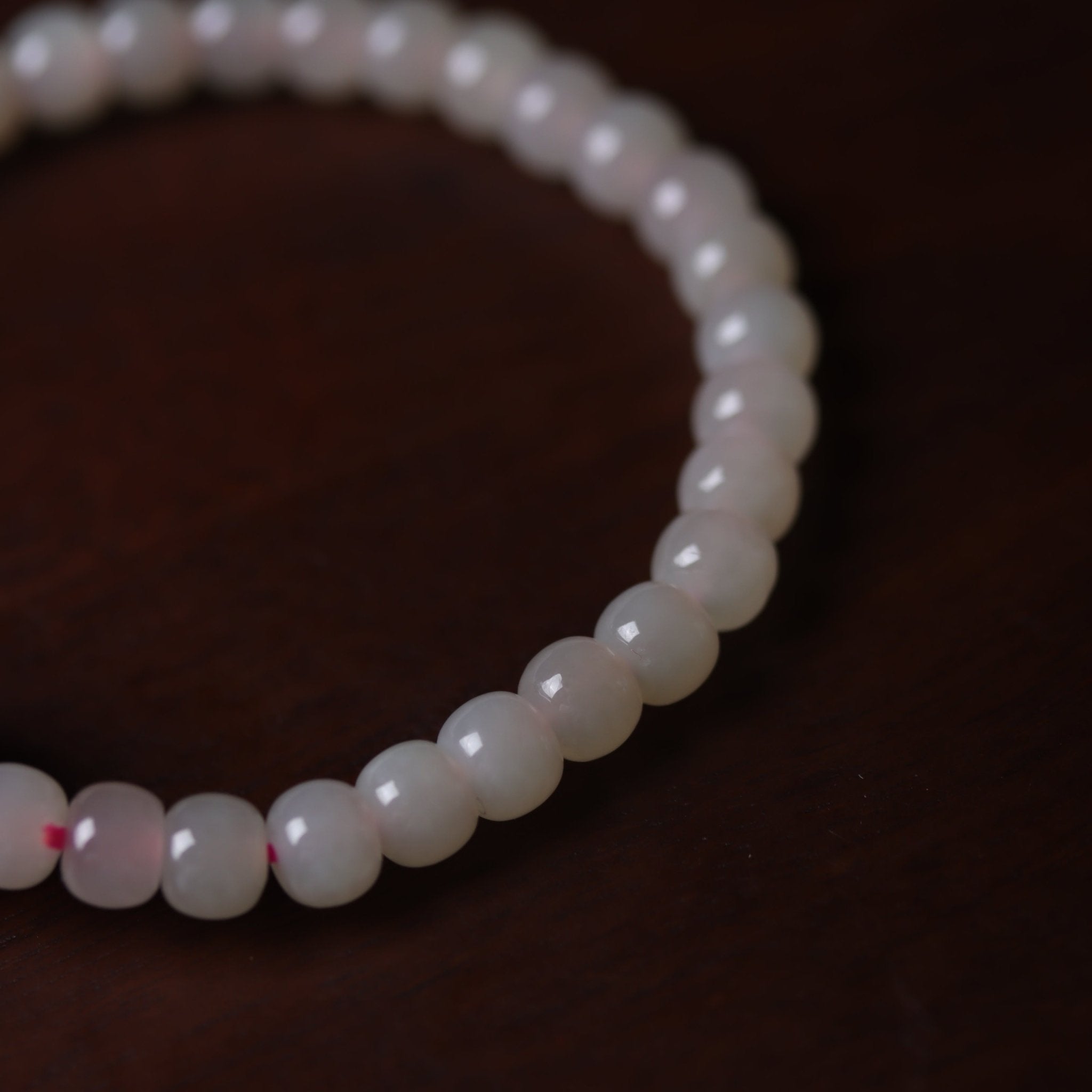 South Red Agate Pendant with Hetian Jade Bracelet - Bracelet - Feather Peace