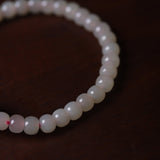 South Red Agate Pendant with Hetian Jade Bracelet - Bracelet - Feather Peace