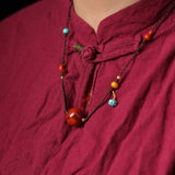 Southern Agate Cord Necklace - Necklace - Feather Peace