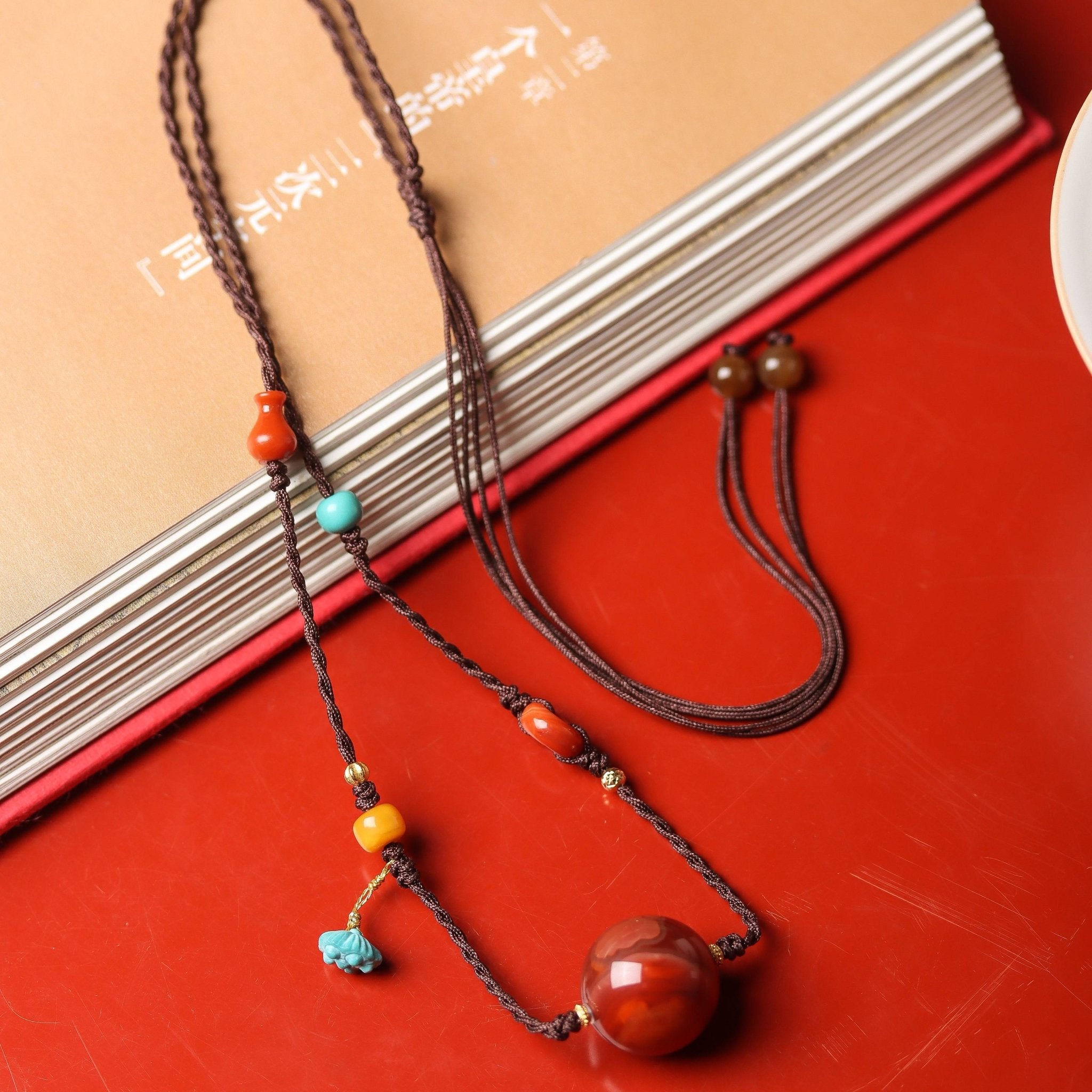 Southern Agate Cord Necklace - Necklace - Feather Peace