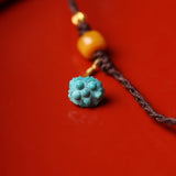 Southern Agate Cord Necklace - Necklace - Feather Peace