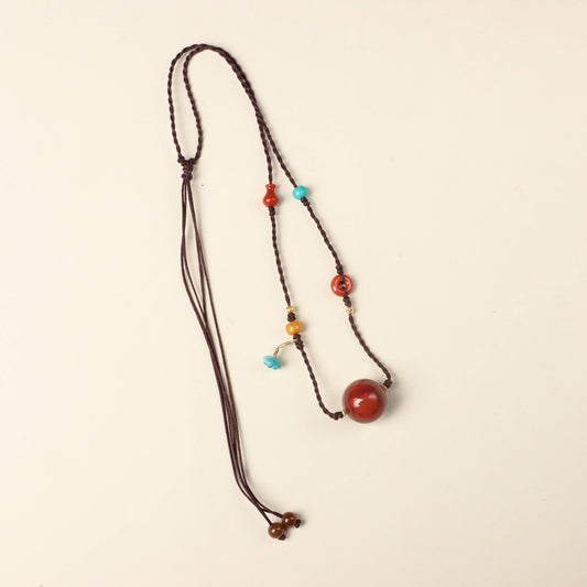 Southern Agate Cord Necklace - Necklace - Feather Peace