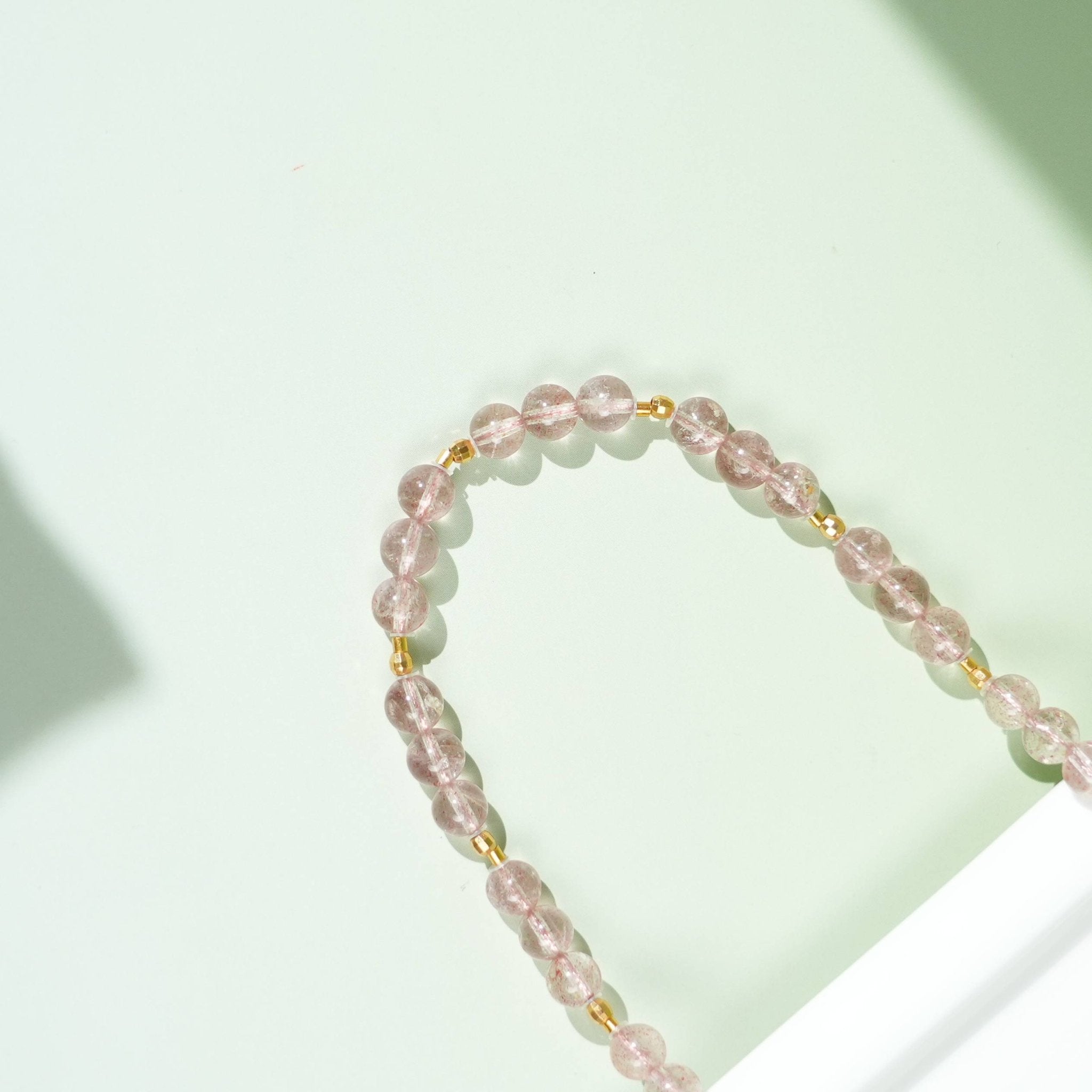 Strawberry Quartz Necklace - Necklace - Feather Peace