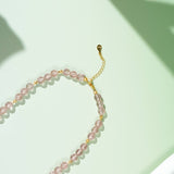 Strawberry Quartz Necklace - Necklace - Feather Peace